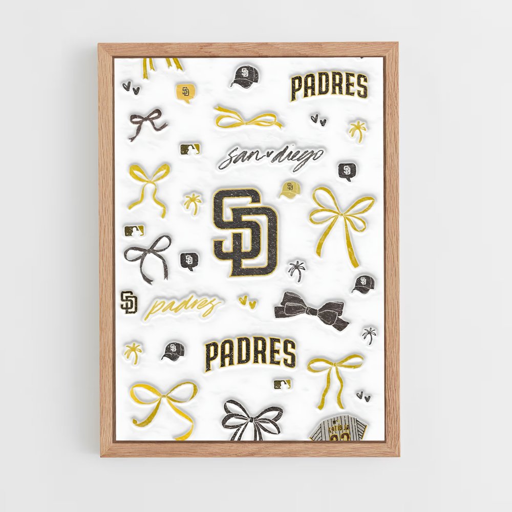 Poster Padres Power – affiche Baseball (vue 4)